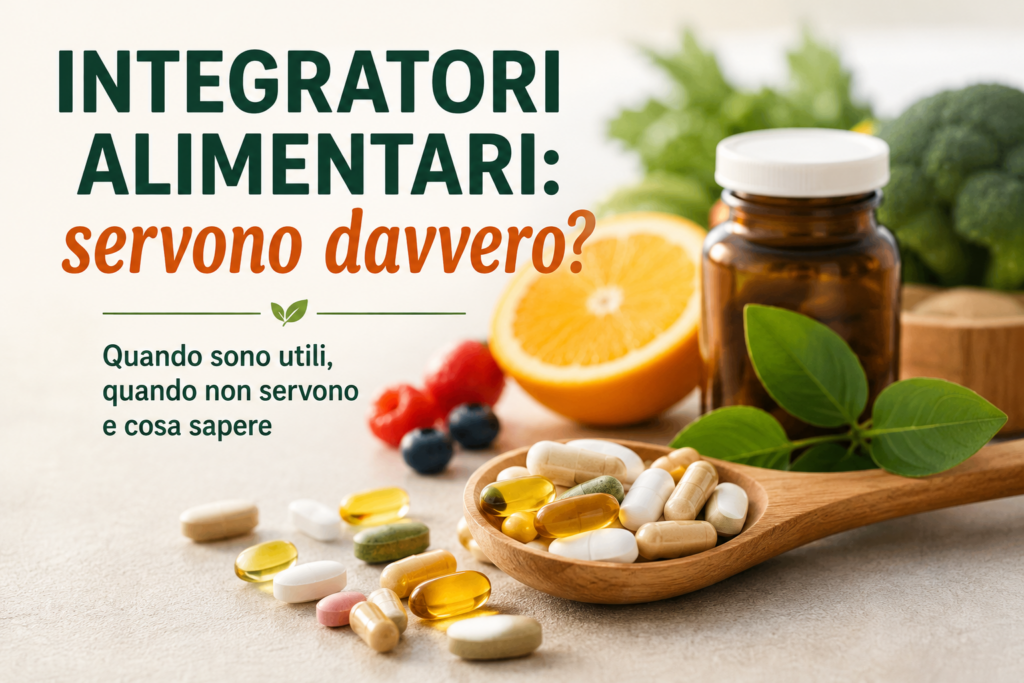 Integratori alimentari: servono davvero? Quando sono utili e quando possiamo farne a meno integratori servono davvero