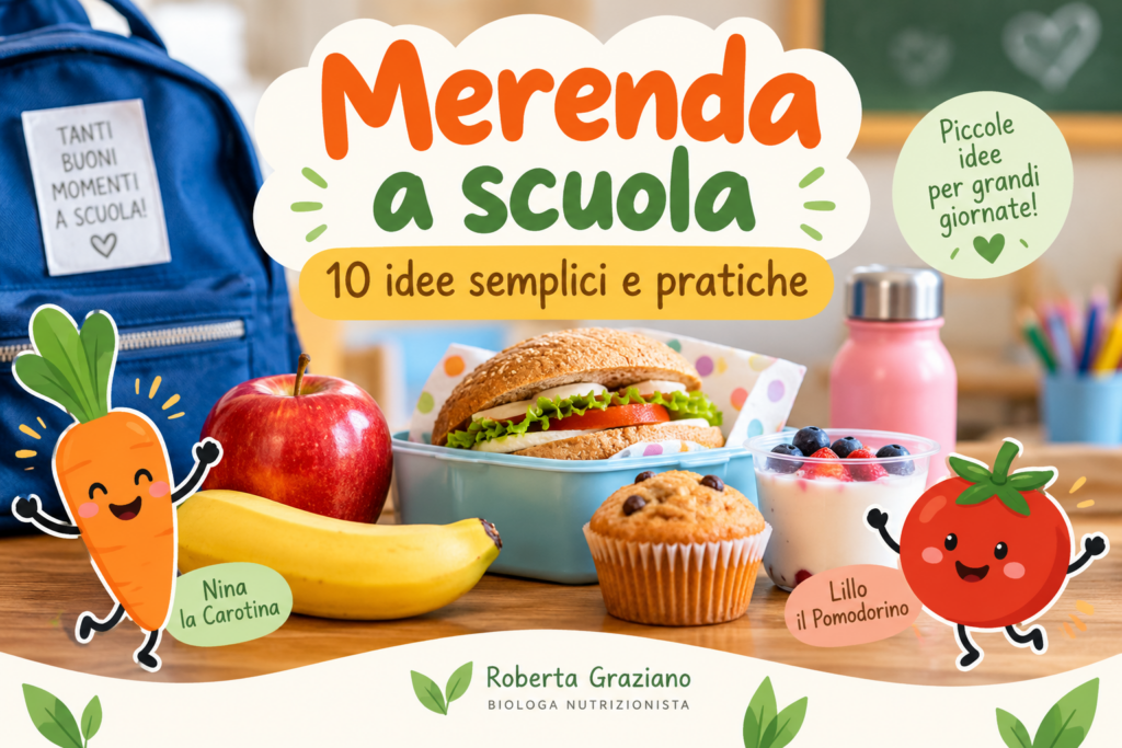 Merenda a scuola con 10 idee semplici e pratiche per bambini