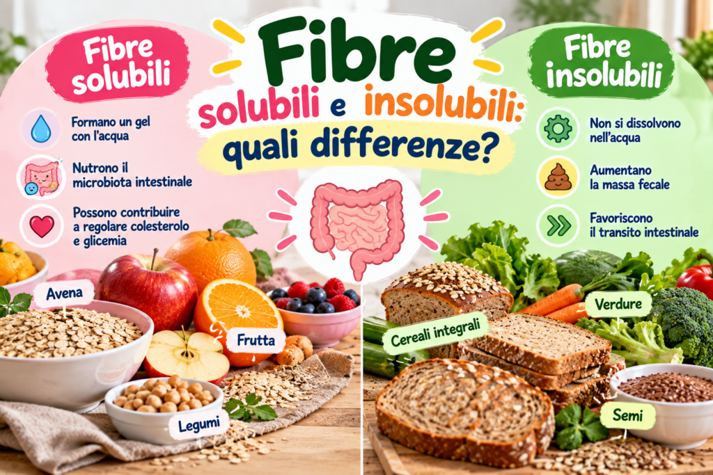Fibre solubili e insolubili: quali differenze? Fibre solubili e insolubili: differenze, caratteristiche e principali alimenti che le contengono